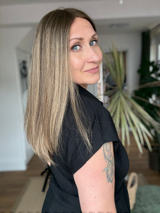 Eva Lace Top 18 Inch Long EURO Remy Human Hair Wig