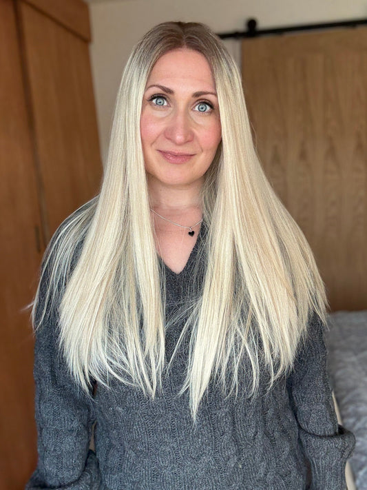 Kitty 22" Euro Remy Human Hair Lace Top Wig (Petite)