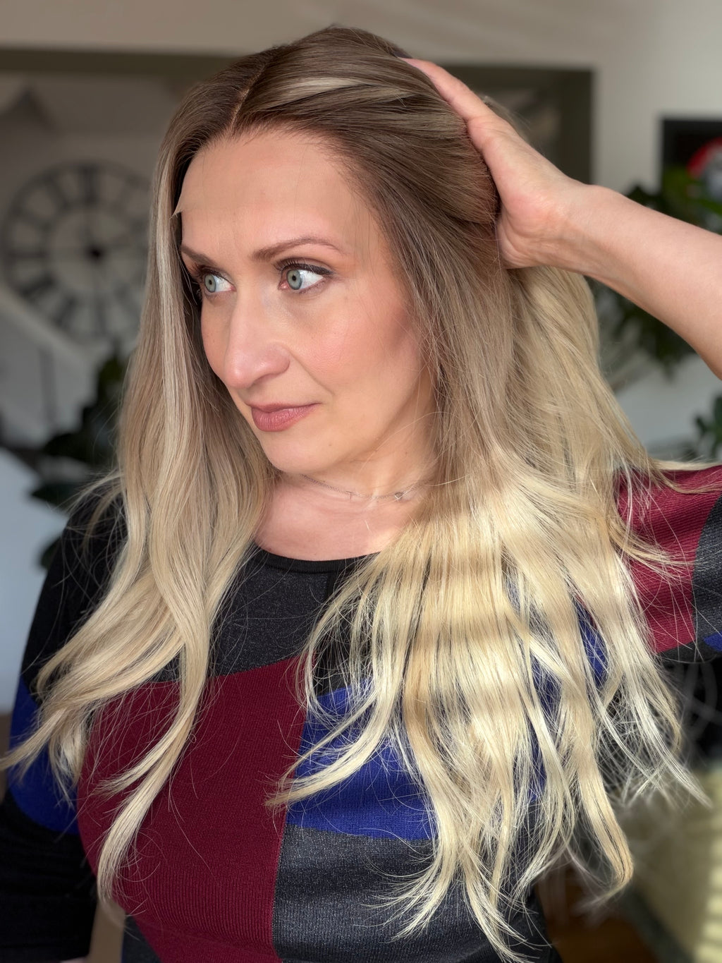 Camila Hand tied Glueless Lace Top Wig 20" Long (Small)