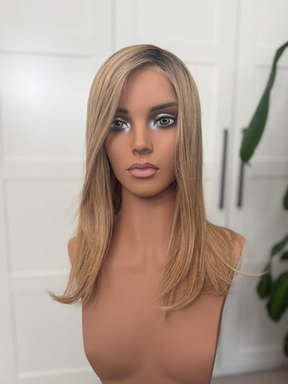 Ronnie Hand Tied Indian Human Hair Wig 17" long