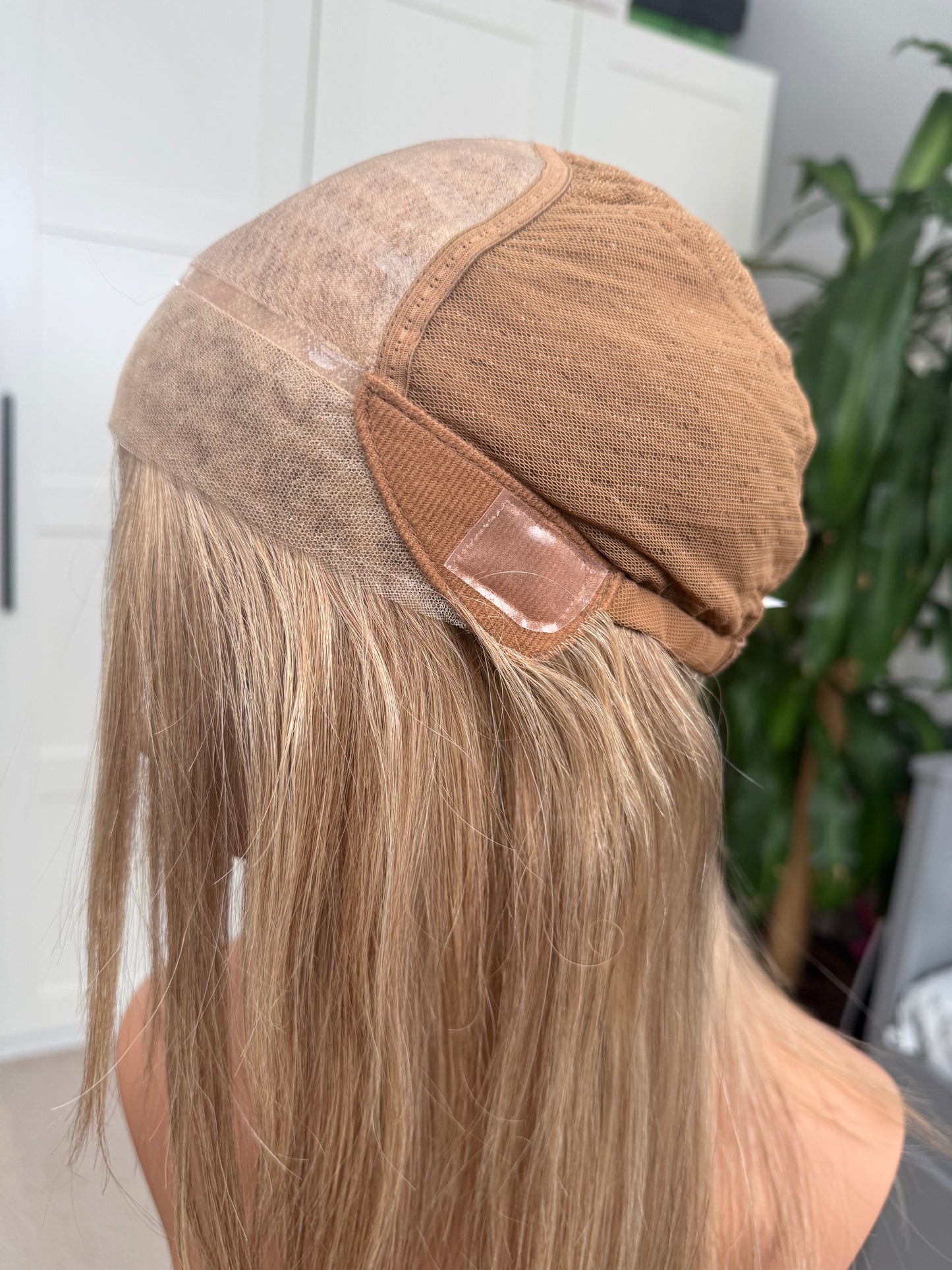 Sandra Hand Tied Indian Human Hair Wig 17" long