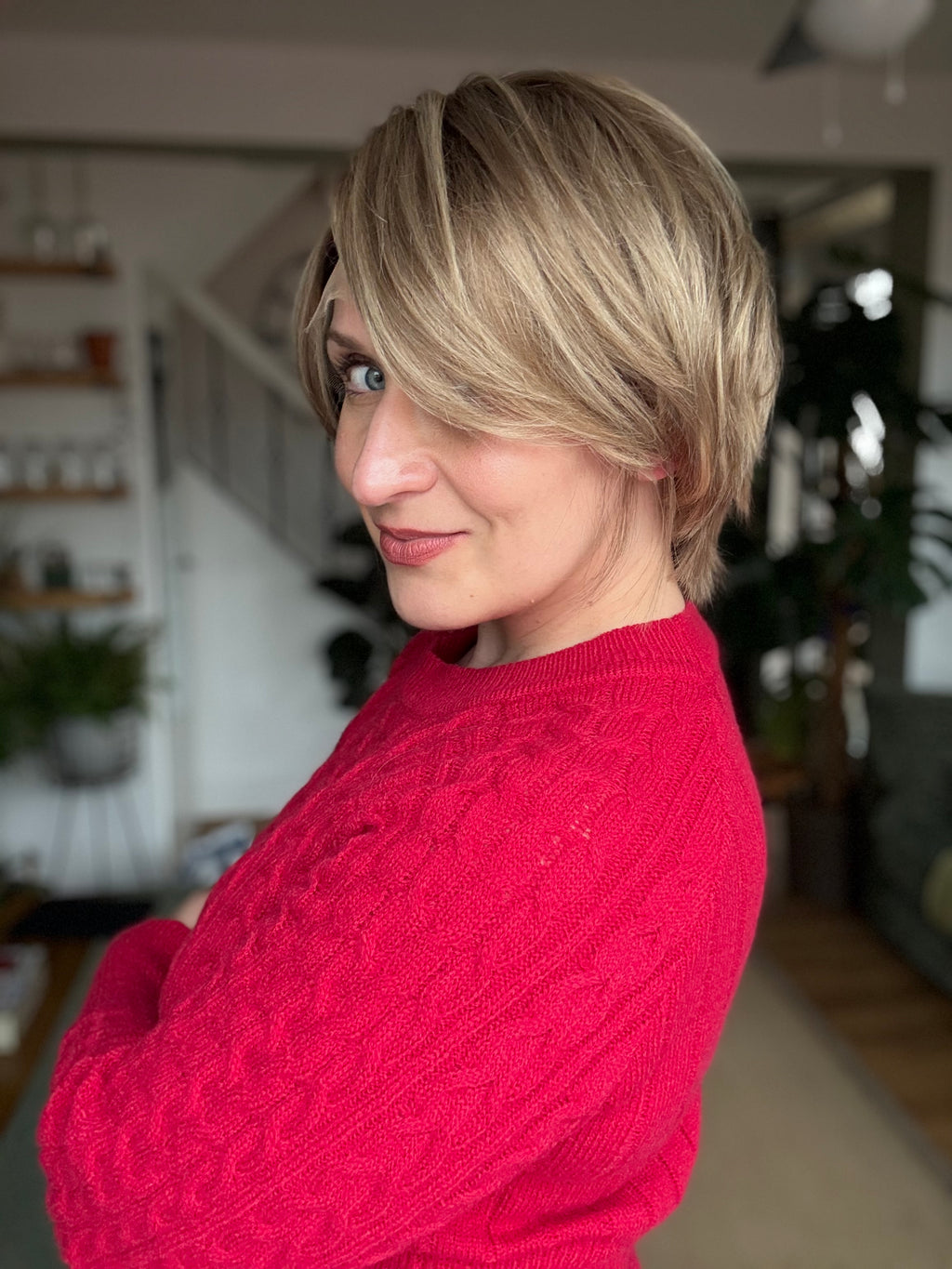 Amber 13x6 Glue-less Lace Top Human Hair Wig PIXIE CUT (Small)