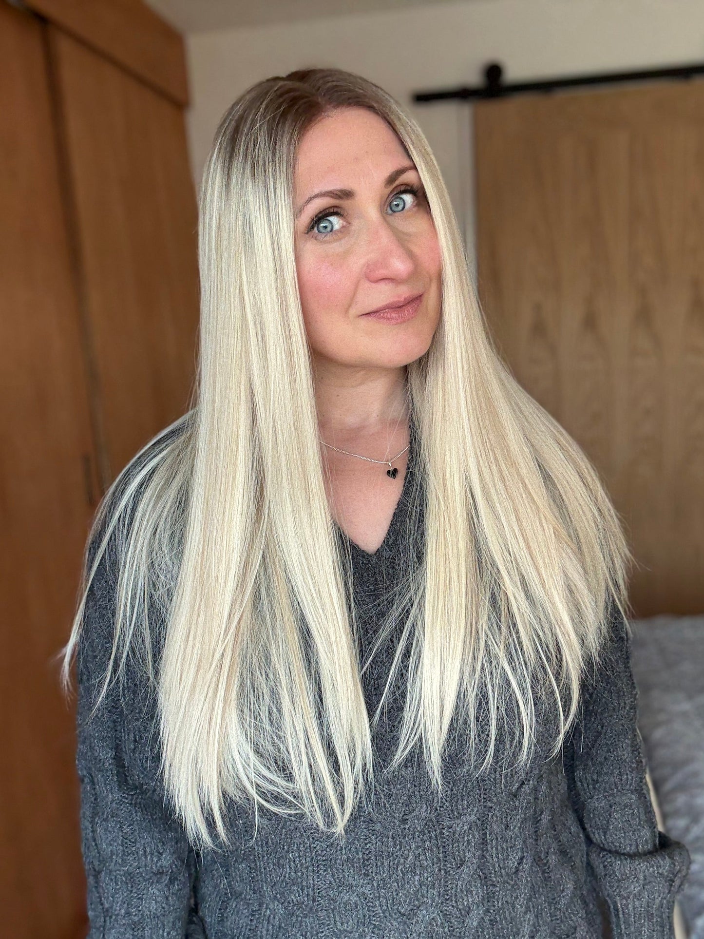 Kitty 22" Euro Remy Human Hair Lace Top Wig (Petite)