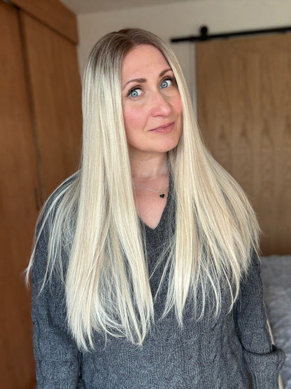 Kitty 22" Euro Remy Human Hair Lace Top Wig (Petite)