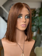 Peluca Laura Glueless Lace Top 10" BOB larga (pequeña - 21.5")