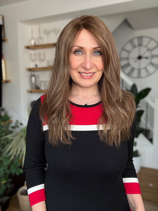 Heather 100% Remy Hand-Tied Lace Wig with Silicone