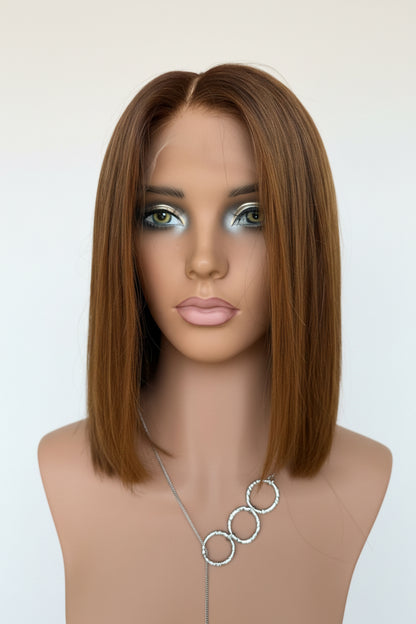 Laura Glueless Lace Top Wig 10" BOB (Small -21.5")