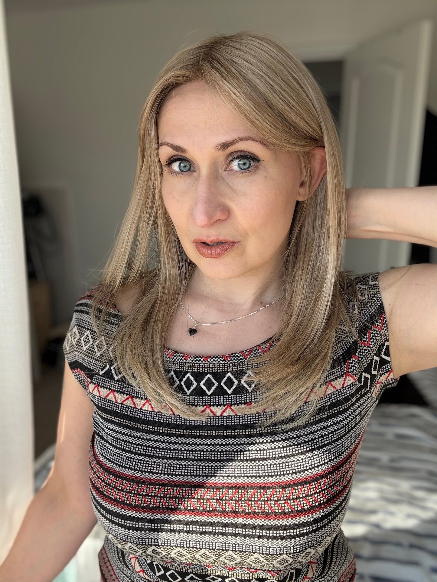 Natalie 100% Hand-Tied Lace Wig With Diamond Lace Top