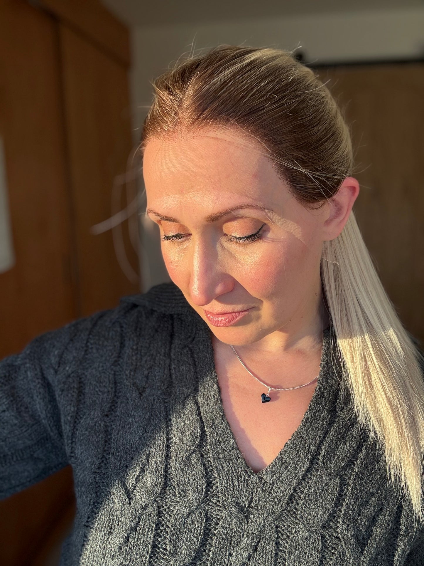 Kitty 22" Euro Remy Human Hair Lace Top Wig (Petite)