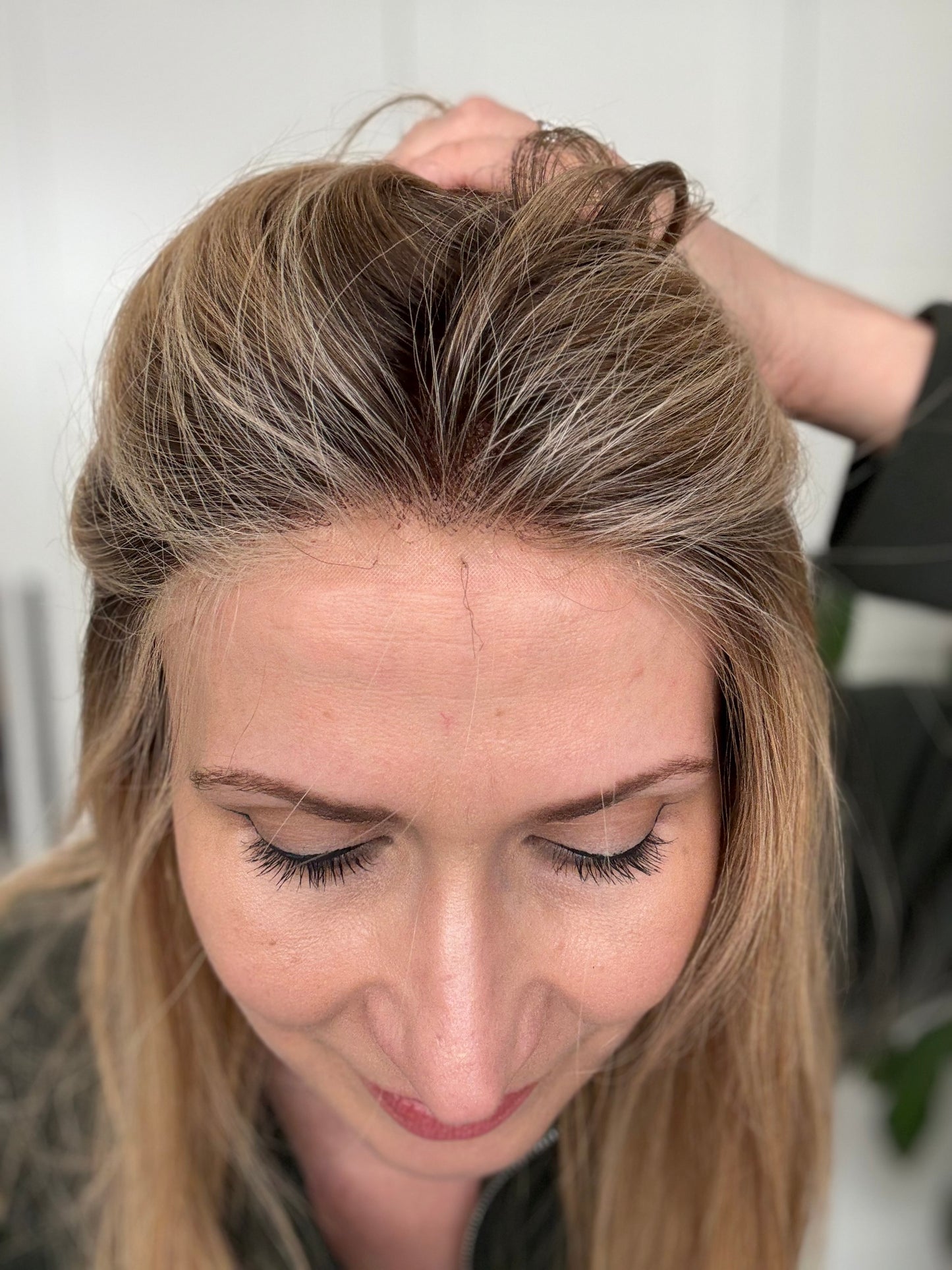 Ronnie Hand Tied Indian Human Hair Wig 17" long