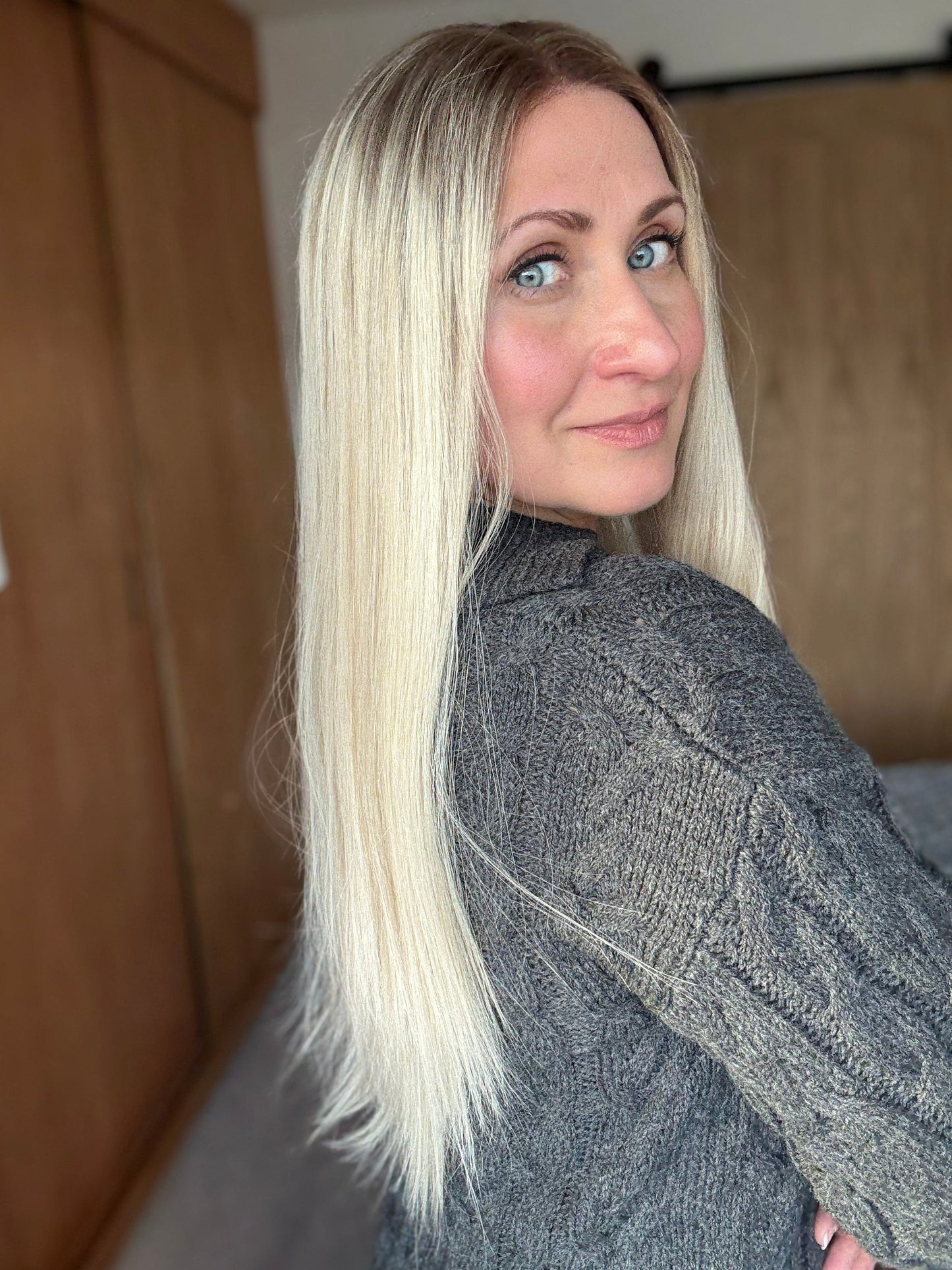 Kitty 22" Euro Remy Human Hair Lace Top Wig (Petite)