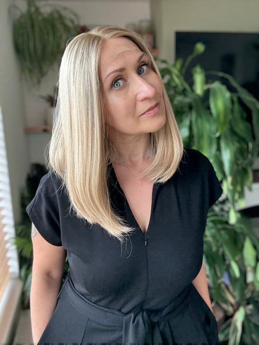 Esther Lace Top 15 Inch Long EURO Remy Human Hair wig (S)