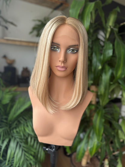 Esther Lace Top 15 Inch Long EURO Remy Human Hair wig (S)