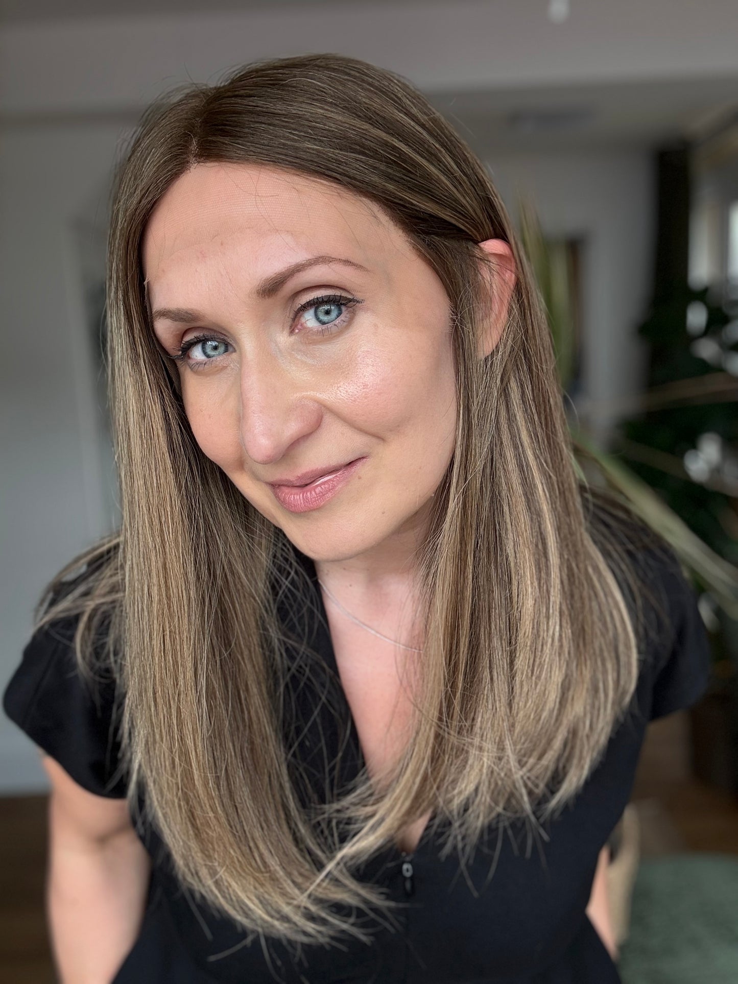 Eva Lace Top 18 Inch Long EURO Remy Human Hair Wig