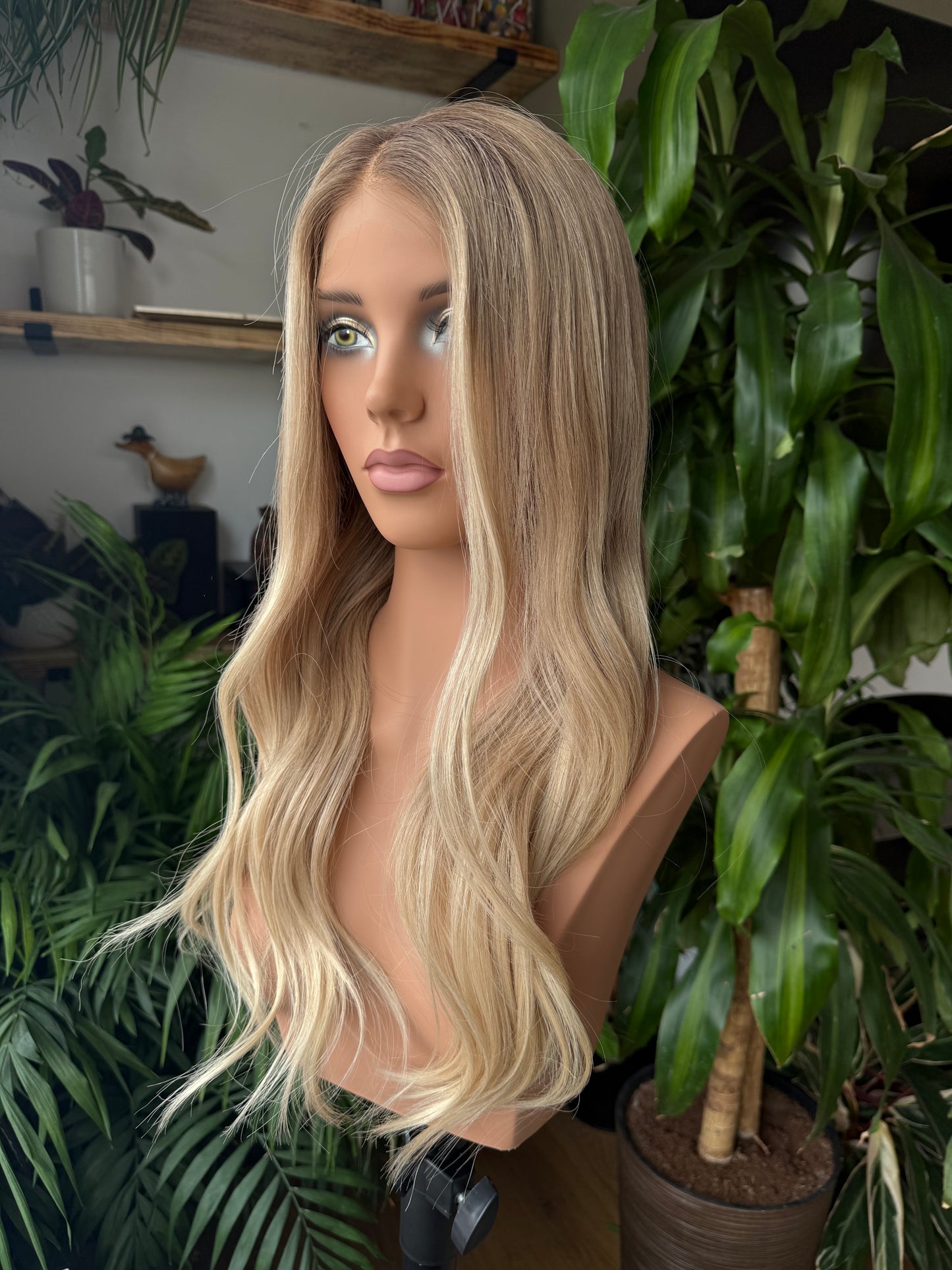 Christina Glueless Lace Top Wig 22" Long Wig (Small)