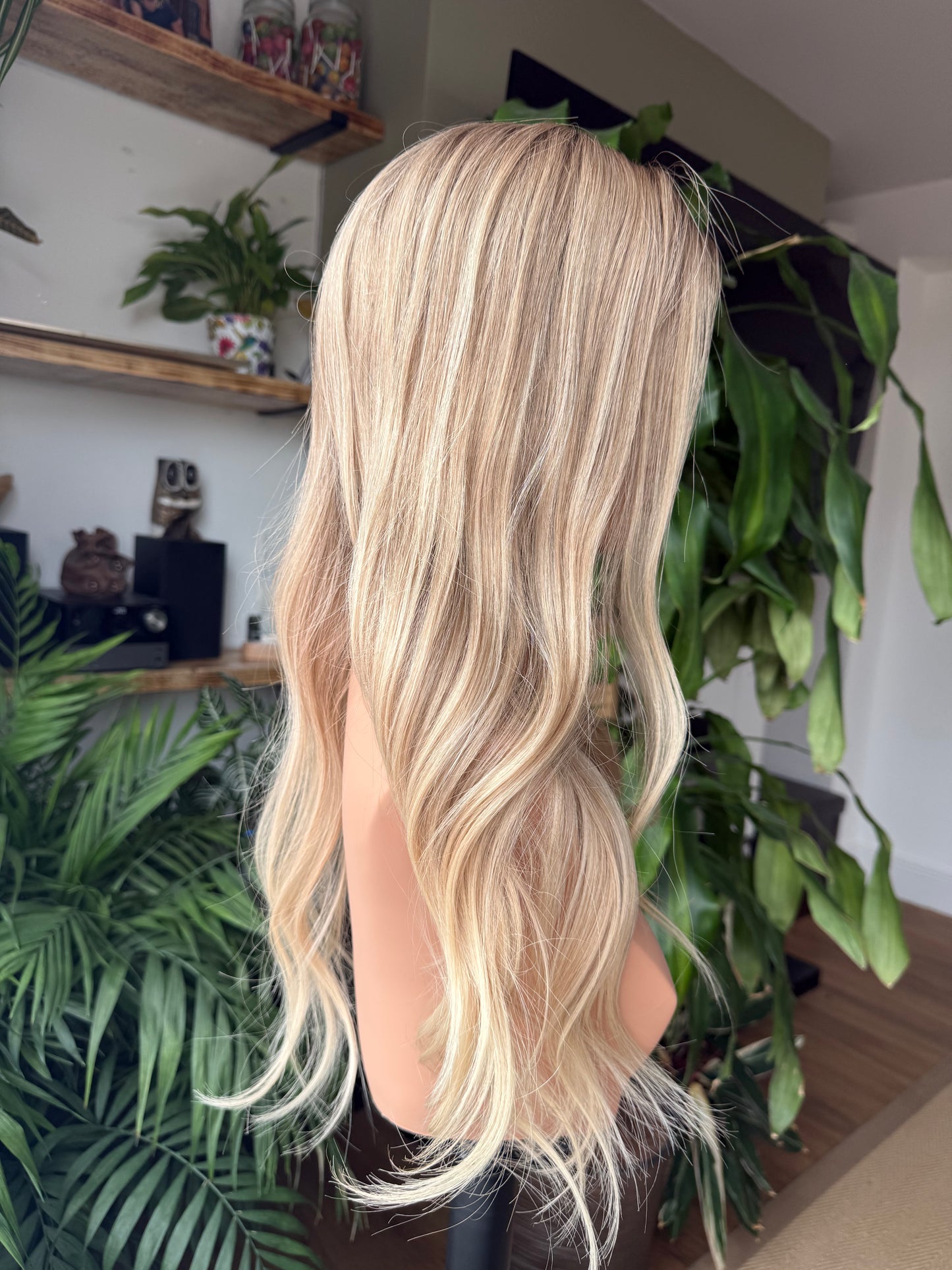 Christina Glueless Lace Top Wig 22" Long Wig (Small)