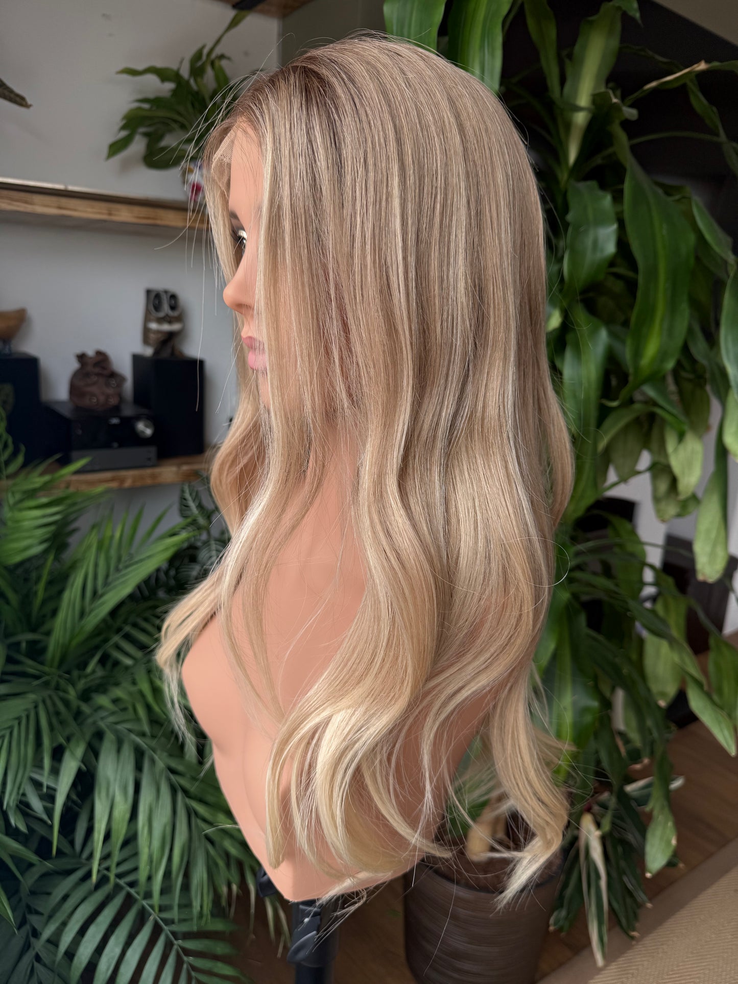 Christina Glueless Lace Top Wig 22" Long Wig (Small)