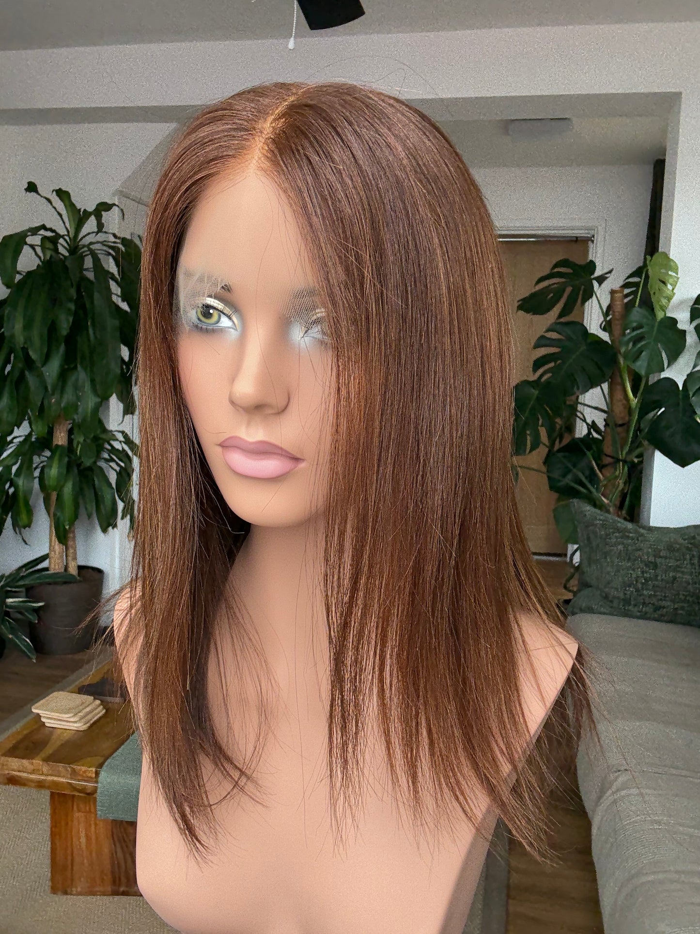 Roxy - Full Lace Top 14" Long Human Hair Wig (Small)