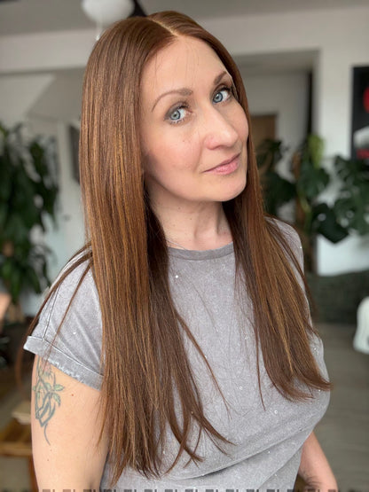 Roxy - Full Lace Top 18" Long Human Hair Wig (Medium)