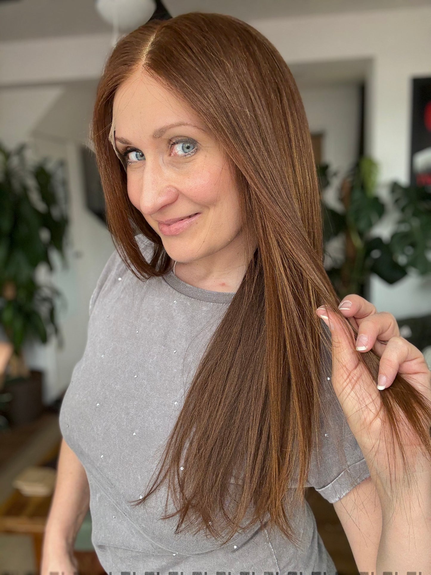 Roxy - Full Lace Top 18" Long Human Hair Wig (Medium)