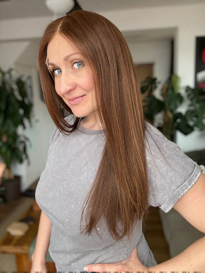 Roxy - Full Lace Top 18" Long Human Hair Wig (Medium)