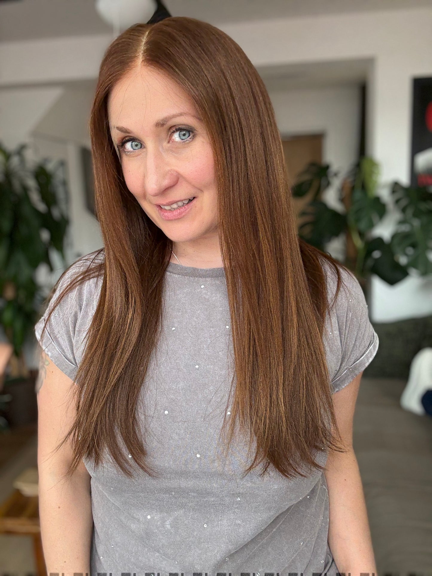 Roxy - Full Lace Top 18" Long Human Hair Wig (Medium)