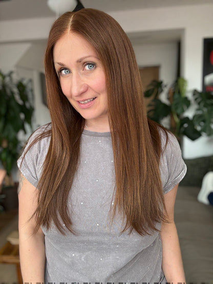 Roxy - Full Lace Top 18" Long Human Hair Wig (Medium)