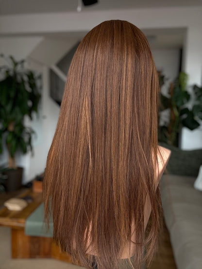 Roxy - Full Lace Top 18" Long Human Hair Wig (Medium)