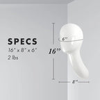 Women's Fiberglass Long Neck Wall Stand Mannequin Head for Wig Cap Display