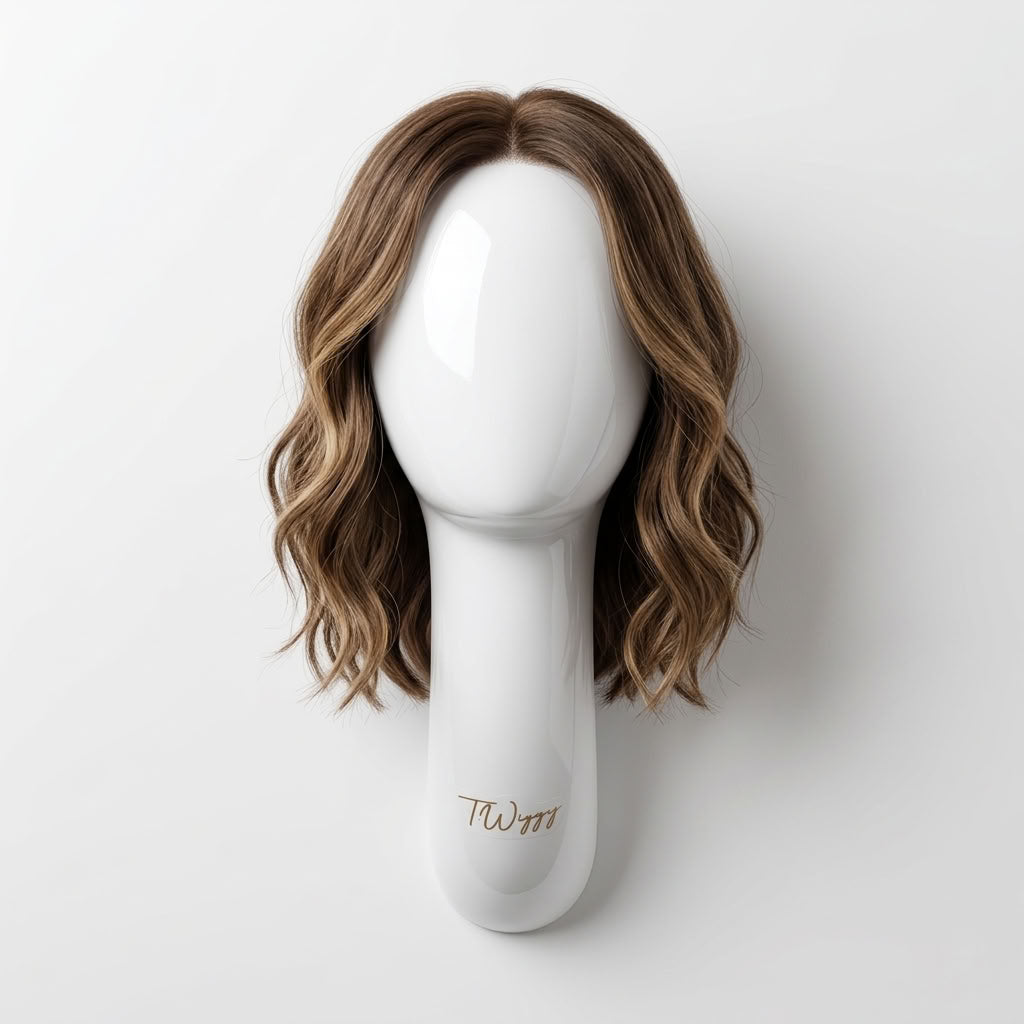 Women's Fiberglass Long Neck Wall Stand Mannequin Head for Wig Cap Display