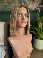 Adele Lace Top Human Hair Wig 12’’ BOB Style (Small) - Human Hair Wig