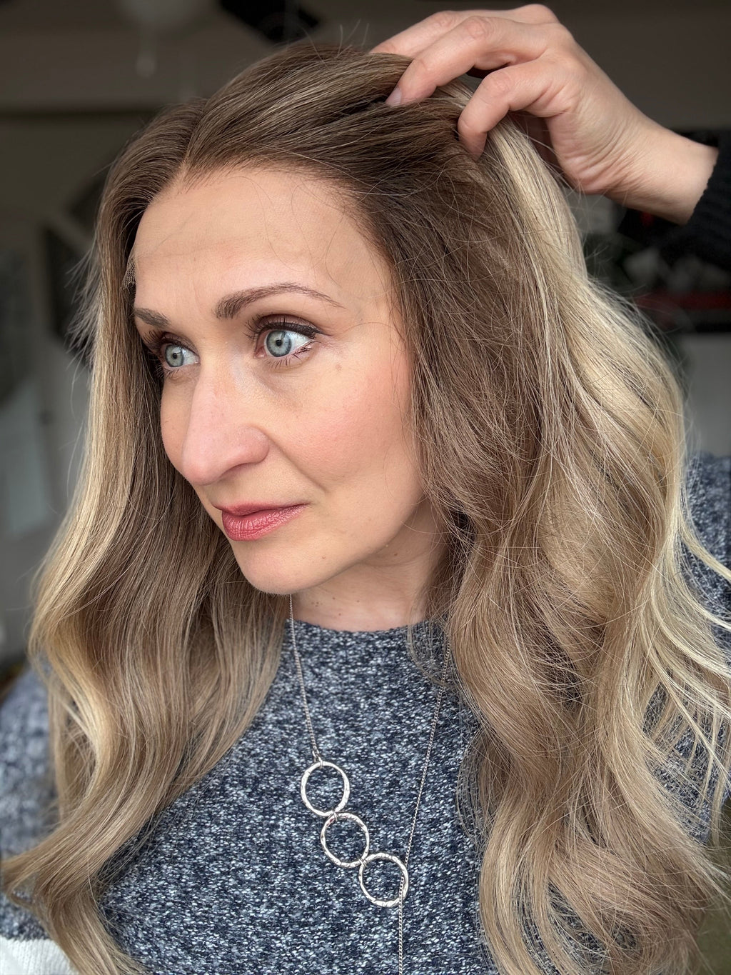 Cassana Glueless Lace Top Wig 18’’ Long (Small) - Human Hair Wig