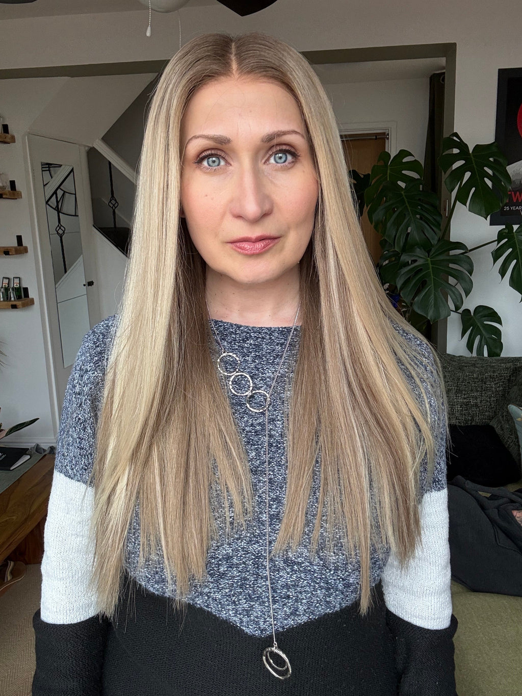 Cassana Hand tied Glueless Lace Top Wig 20’’ Long (Small) - Human Hair Wig