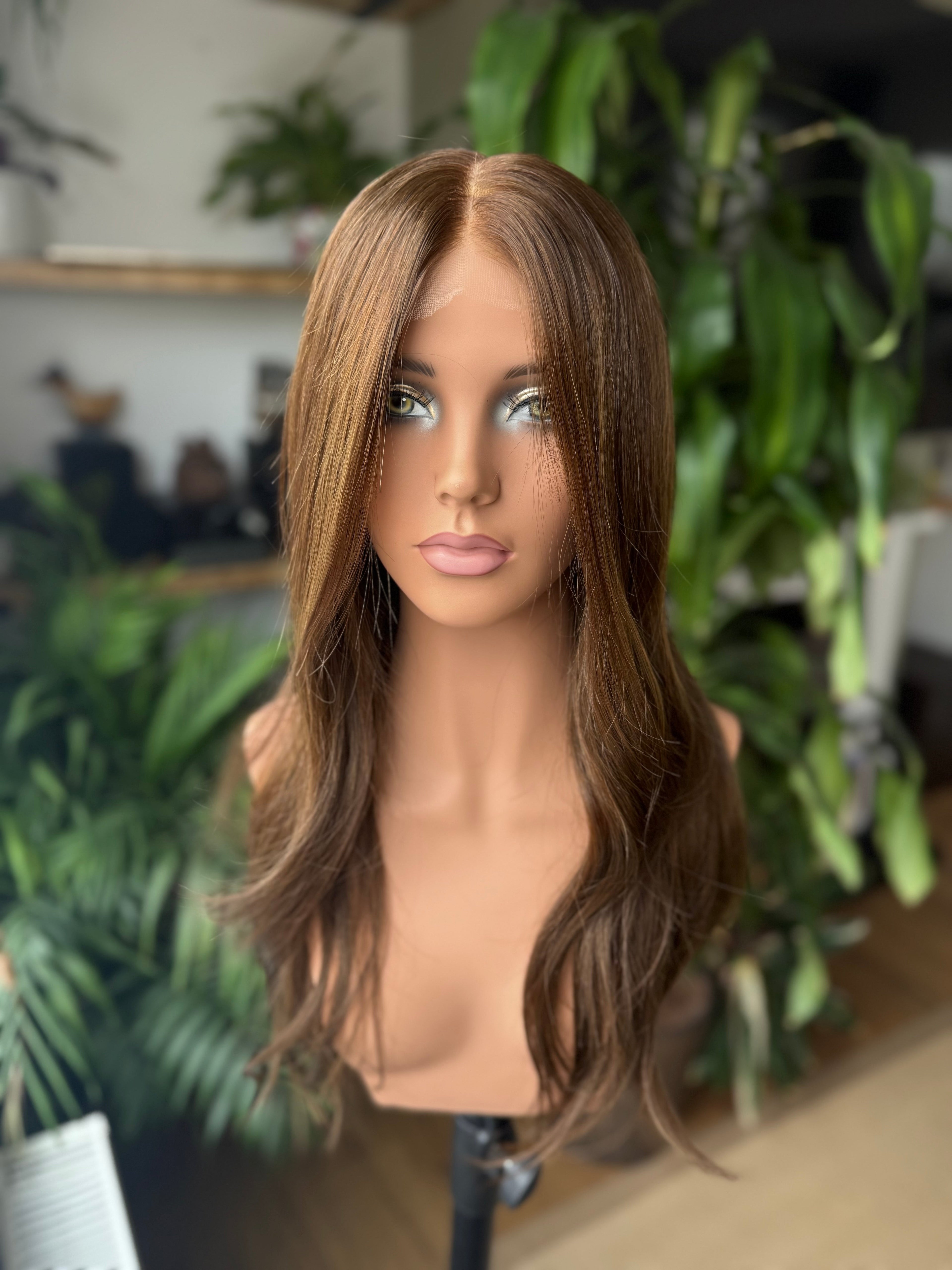 Chloe Glueless Lace Top Wig 22’’ Long (Small) - Human Hair Wig