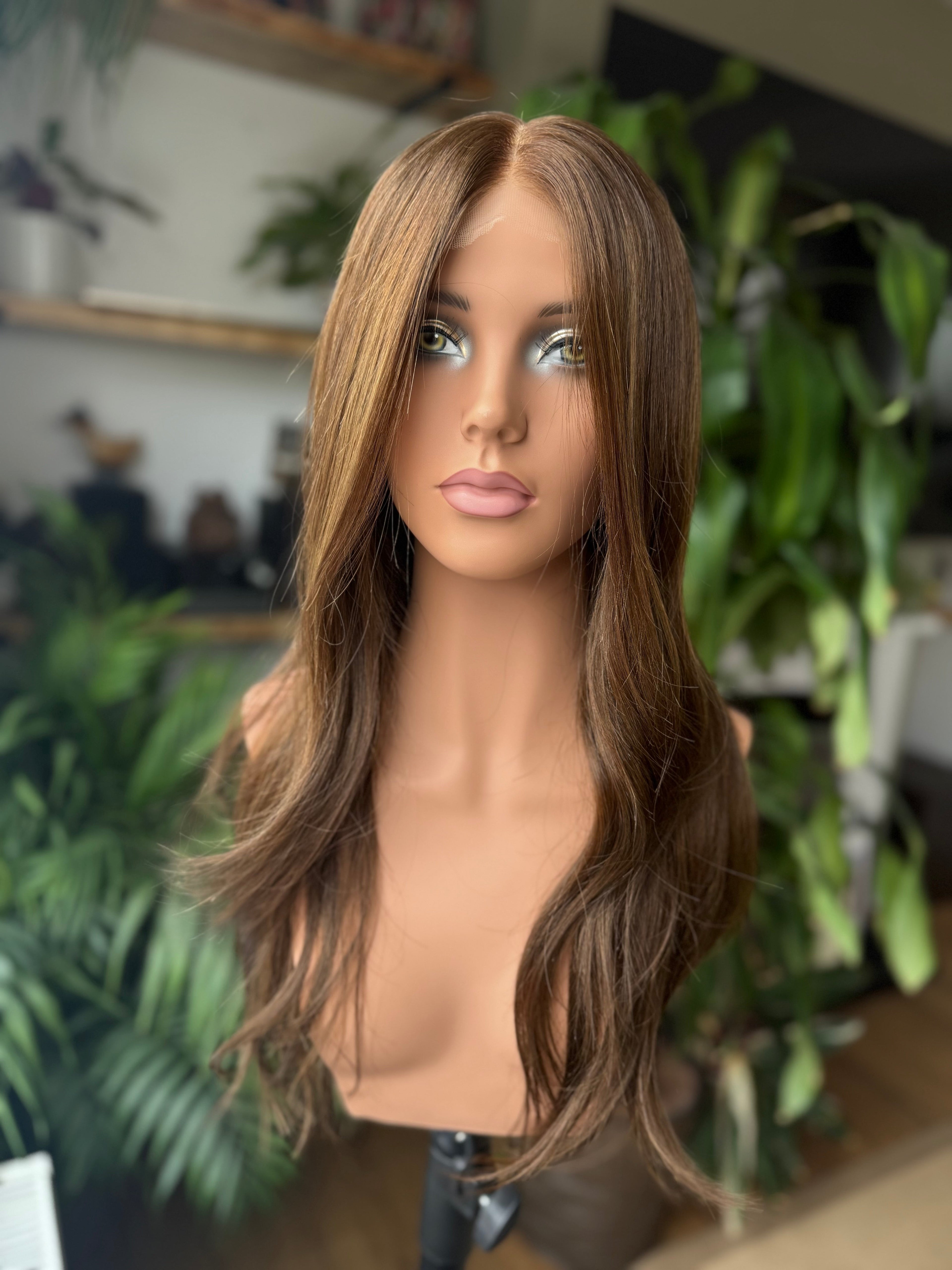 Chloe Glueless Lace Top Wig 22’’ Long (Small) - Human Hair Wig