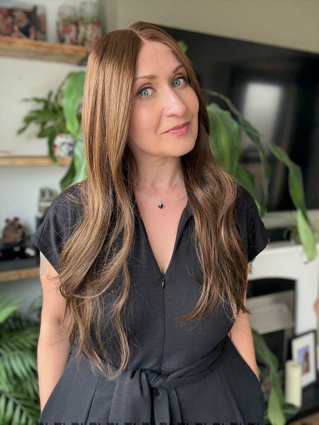 Chloe Glueless Lace Top Wig 22’’ Long (Small) - Human Hair Wig