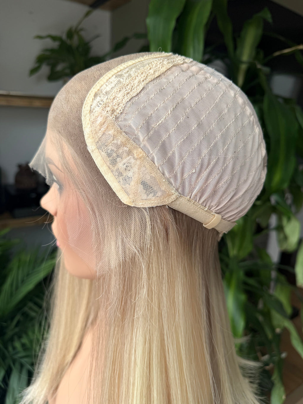 Elena Lace Top 17 Inch Long EURO Remy Human Hair Wig (Small) - Human Hair Wig