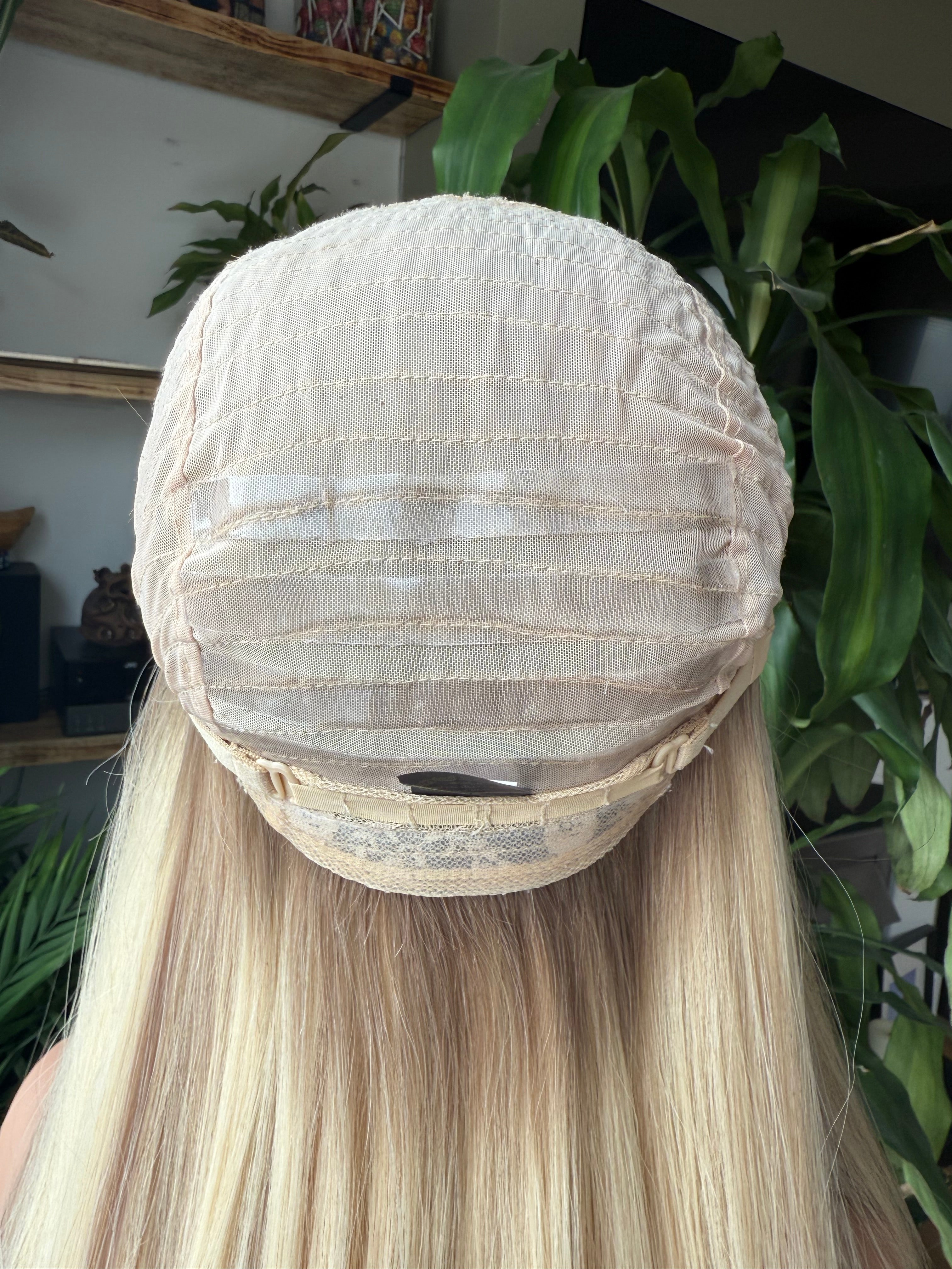 Elena Lace Top 17 Inch Long EURO Remy Human Hair Wig (Small) - Human Hair Wig