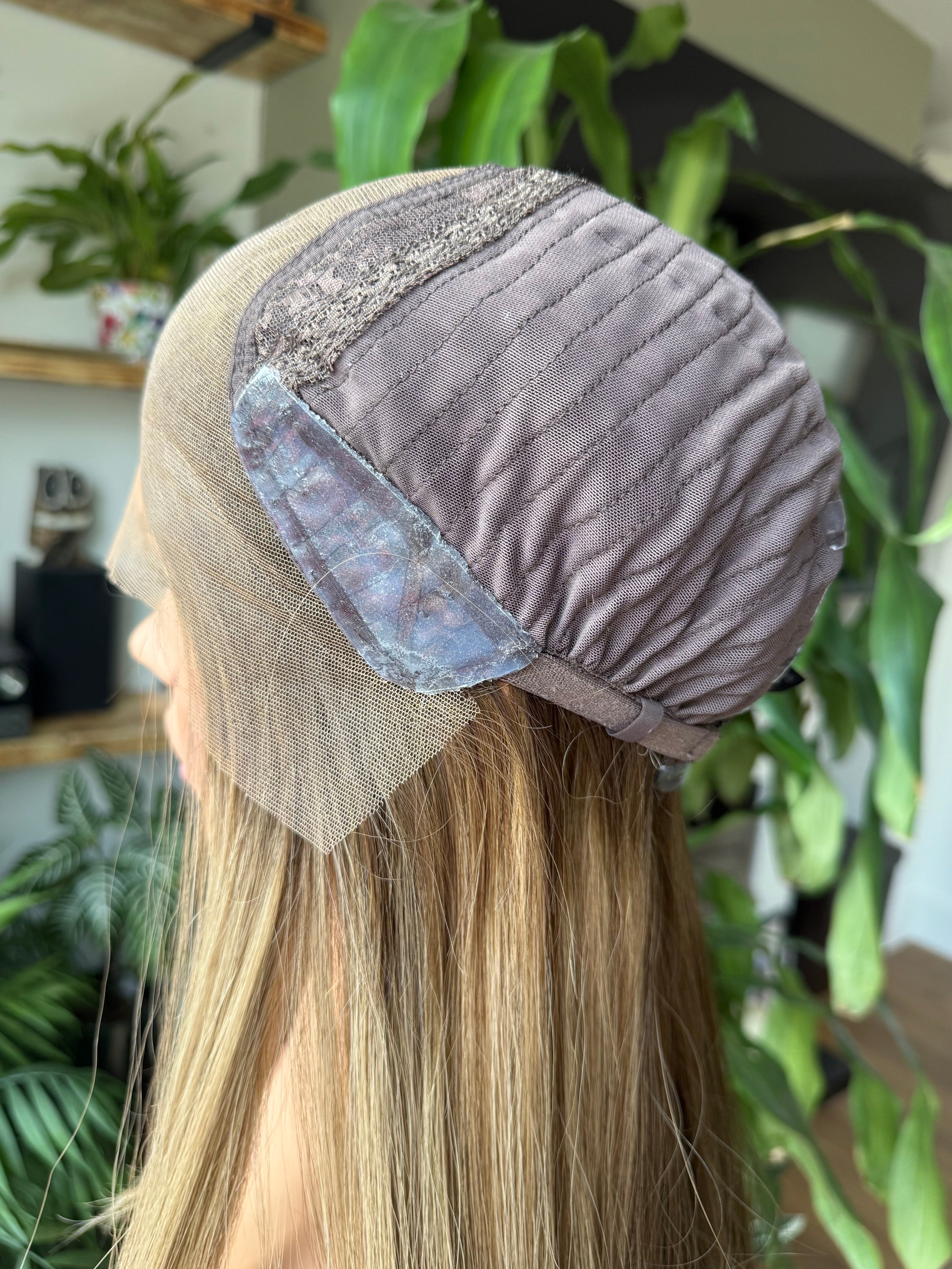Eva Lace Top 18 Inch Long EURO Remy Human Hair Wig - #BN1 Light Brown - Human Hair Wig