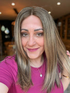 Eva Lace Top 18 Inch Long EURO Remy Human Hair Wig - #BN1 Light Brown - Human Hair Wig