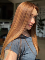 Laura Hand tied Glueless Lace Top Wig 20’’ Long (Small) - Human Hair Wig