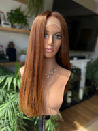 Laura Hand tied Glueless Lace Top Wig 20’’ Long (Small) - Human Hair Wig