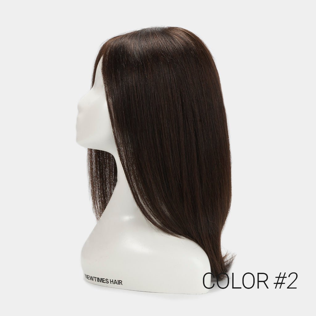 Natalie 100% Hand-Tied Lace Wig With Diamond Lace Top - #2 Dark Brown - Human Hair Wig