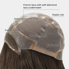 Natalie 100% Hand-Tied Lace Wig With Diamond Lace Top - Human Hair Wig