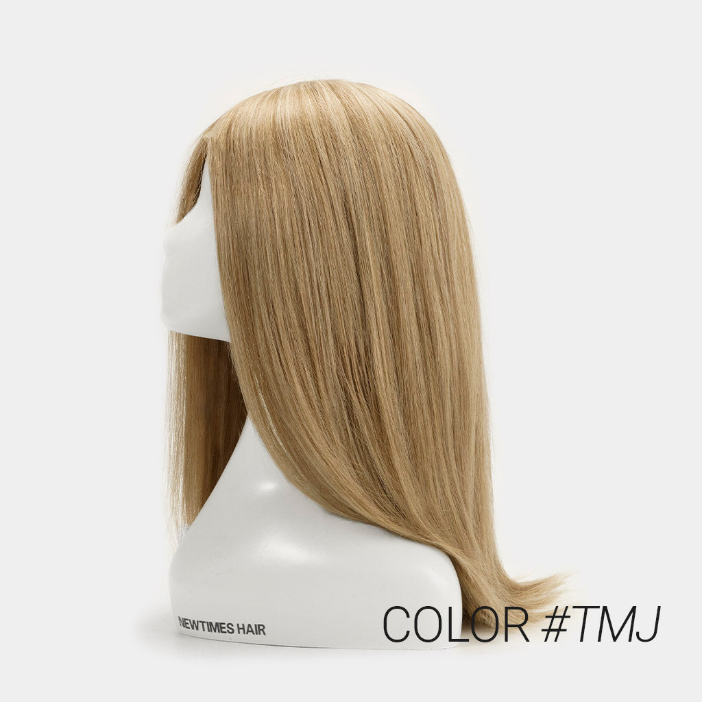 Natalie 100% Hand-Tied Lace Wig With Diamond Lace Top - #TMJ Light Strawberry Blonde - Human Hair Wig