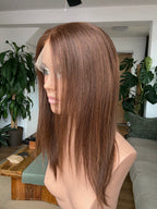 Roxy - Full Lace Top 14’’ Long Human Hair Wig (Small) - Human Hair Wig