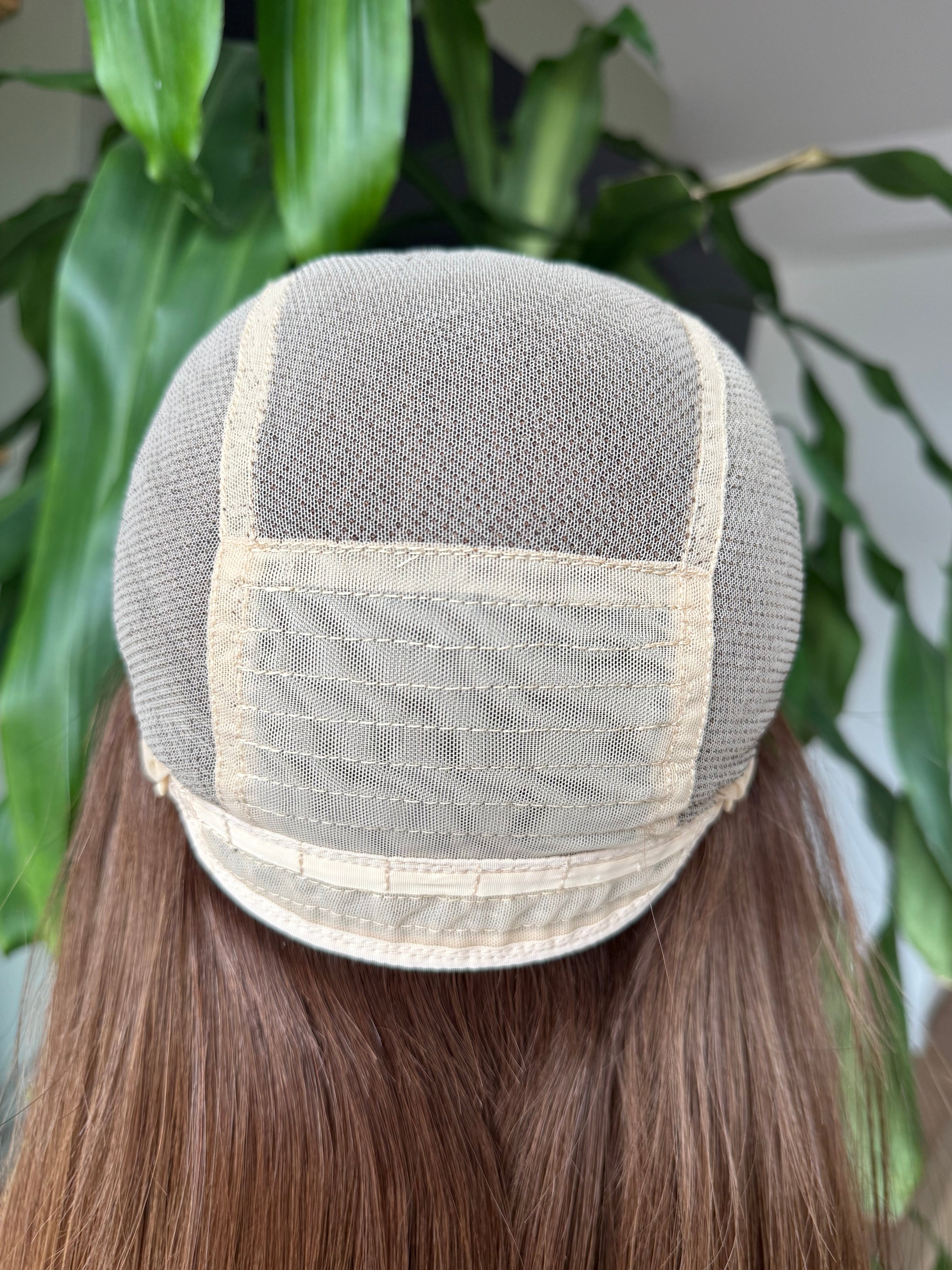 Sienna HD Lace Front 100% Hand Tied Virgin Human Hair 20’’ Long (S) - GG4 Chestnut Brown - Human Hair Wig