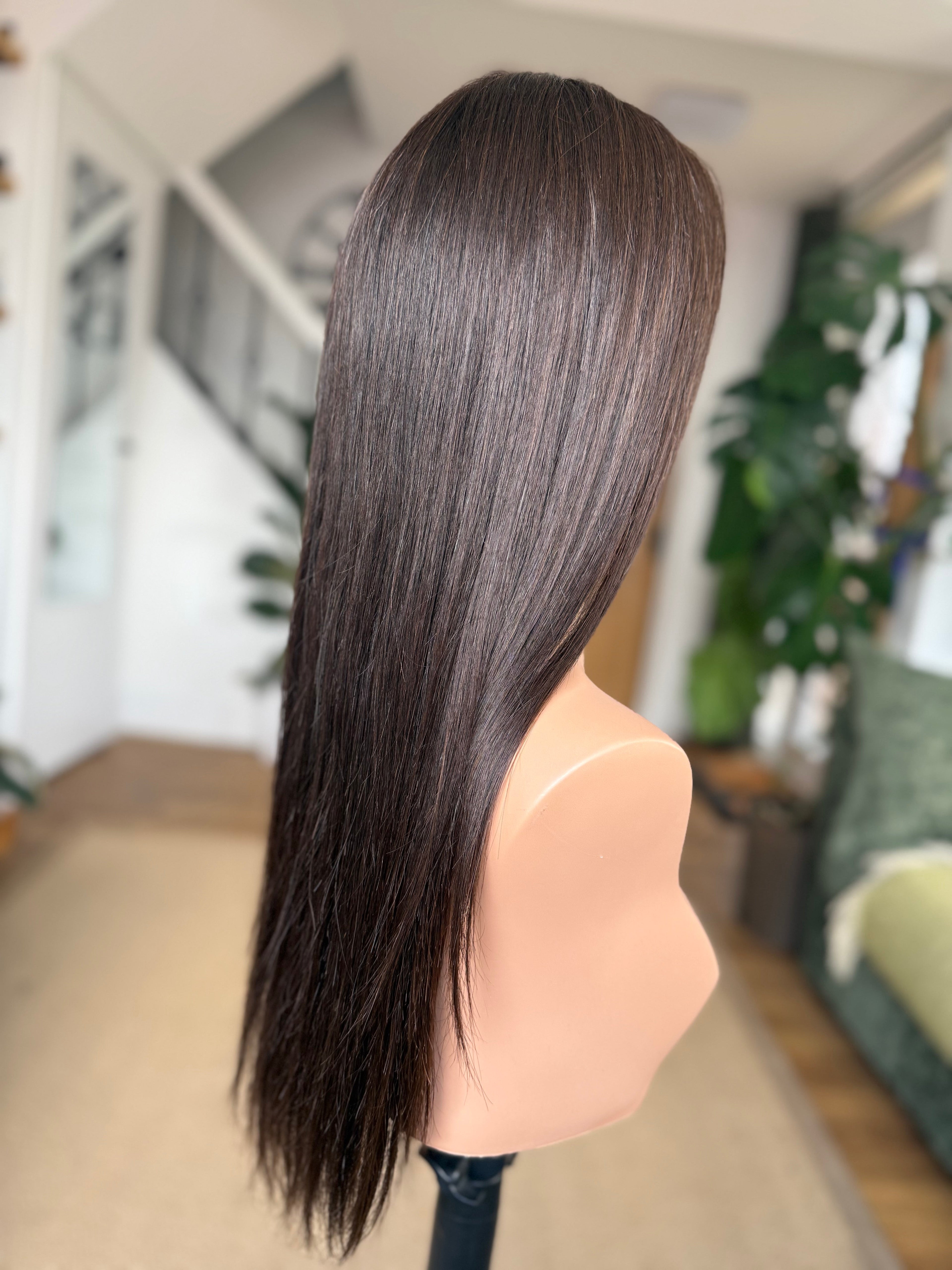 Zoe Glueless Lace Top Wig - 22’’ Long (Small) - Human Hair Wig